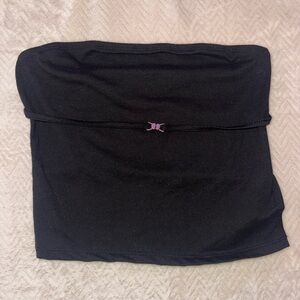 SHEIN Black Tube Top Backless